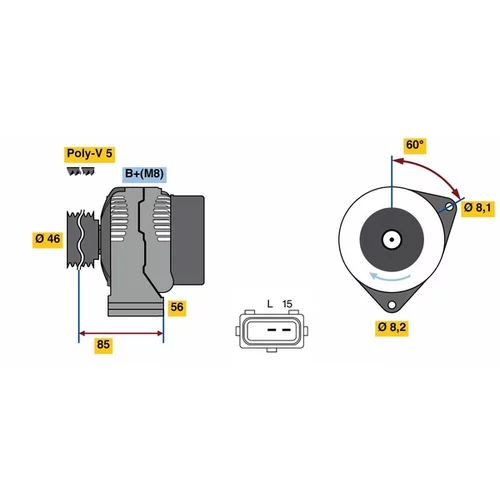 Alternátor BOSCH 0 986 049 620