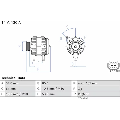 Alternátor BOSCH 0 986 087 460