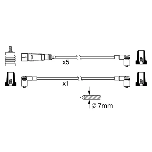 Sada zapaľovacích káblov 0 986 356 371 /BOSCH/ - obr. 4