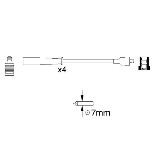 Sada zapaľovacích káblov 0 986 356 716 /BOSCH/ - obr. 4