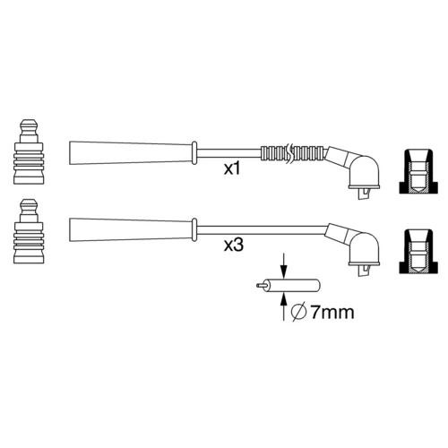 Sada zapaľovacích káblov 0 986 357 265 /BOSCH/ - obr. 4