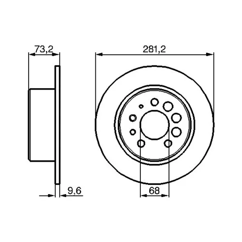 Brzdový kotúč 0 986 478 143 /BOSCH/ - obr. 4