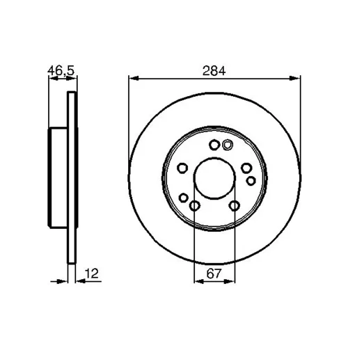 Brzdový kotúč 0 986 478 187 /BOSCH/ - obr. 4