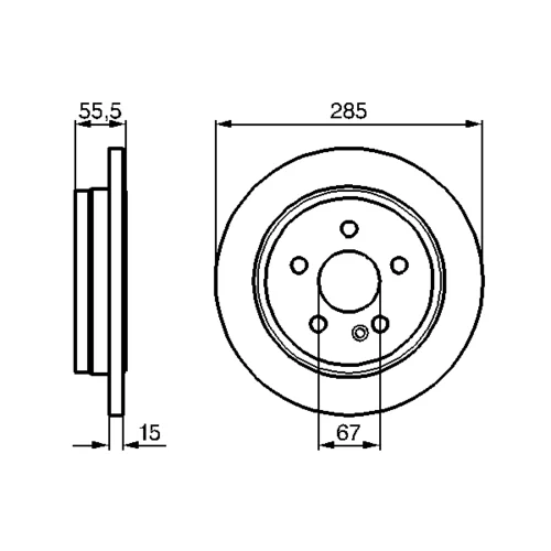Brzdový kotúč 0 986 478 469 /BOSCH/ - obr. 4