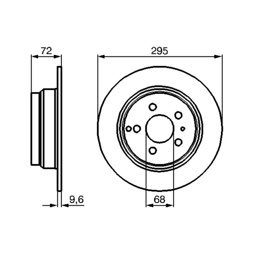 Brzdový kotúč 0 986 478 628 /BOSCH/ - obr. 4