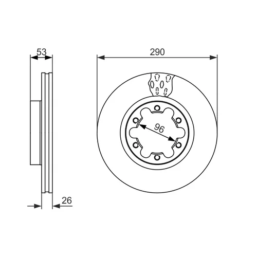 Brzdový kotúč 0 986 479 141 /BOSCH/ - obr. 4