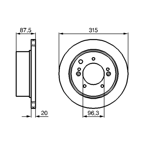 Brzdový kotúč 0 986 479 232 /BOSCH/ - obr. 4