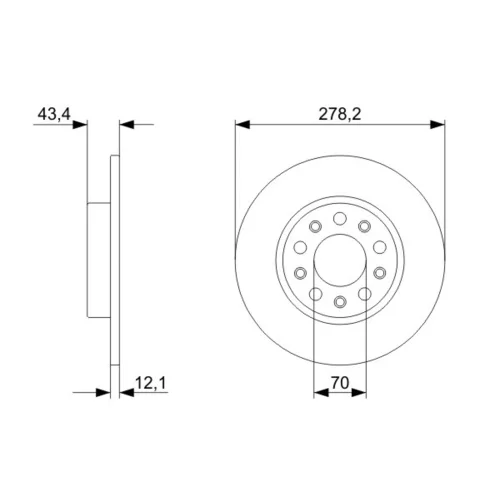 Brzdový kotúč 0 986 479 292 /BOSCH/ - obr. 4