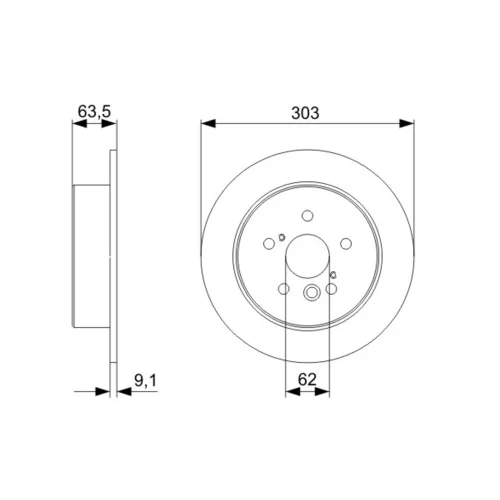 Brzdový kotúč 0 986 479 C02 /BOSCH/ - obr. 4