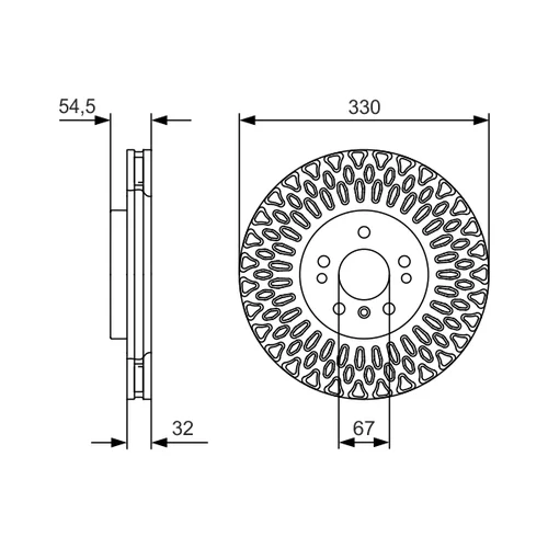 Brzdový kotúč 0 986 479 D08 /BOSCH/ - obr. 4