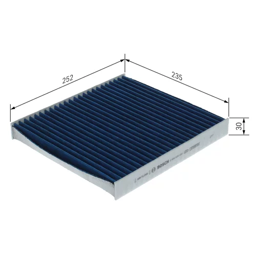 Filter vnútorného priestoru 0 986 628 630 /BOSCH/ - obr. 4