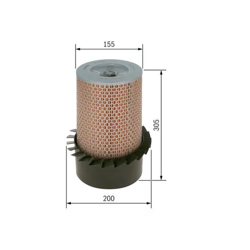 Vzduchový filter 1 457 429 033 /BOSCH/ - obr. 4