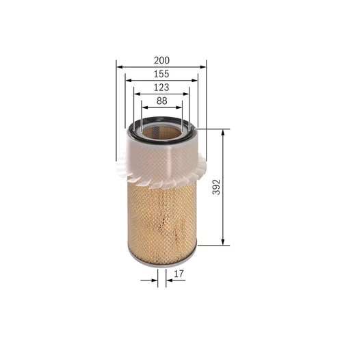 Vzduchový filter 1 457 429 794 /BOSCH/ - obr. 4