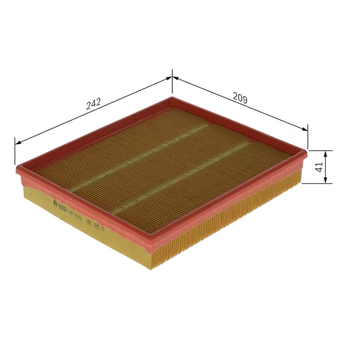 Vzduchový filter 1 457 433 003 /BOSCH/ - obr. 4