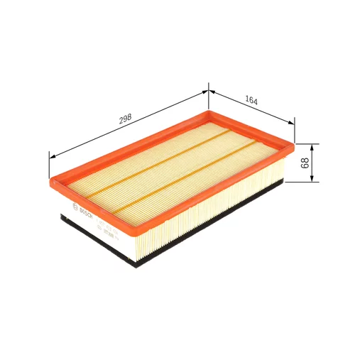Vzduchový filter 1 457 433 086 /BOSCH/ - obr. 1