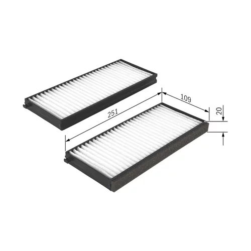 Filter vnútorného priestoru 1 987 432 260 /BOSCH/ - obr. 4