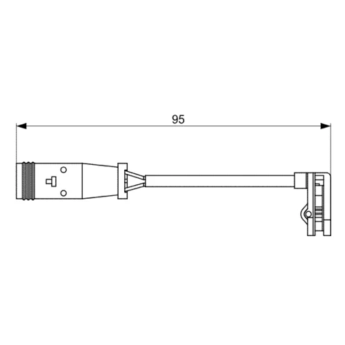Výstražný kontakt opotrebenia brzdového obloženia 1 987 473 036 /BOSCH/ - obr. 4