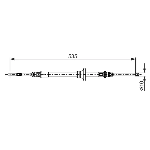 Ťažné lanko parkovacej brzdy 1 987 482 677 /BOSCH/ - obr. 4
