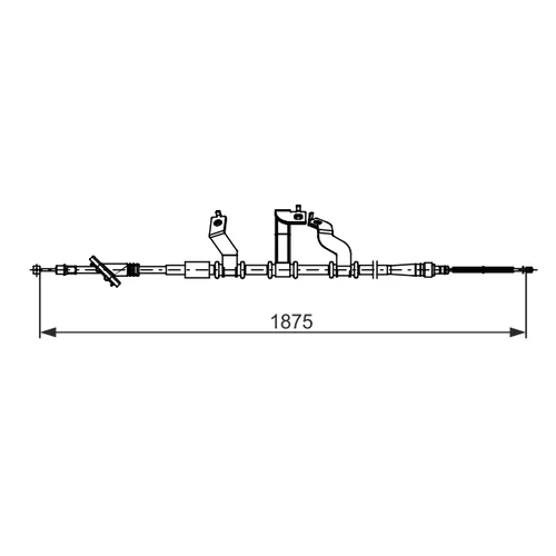 Ťažné lanko parkovacej brzdy 1 987 482 742 /BOSCH/ - obr. 4
