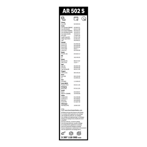 Stieracia lišta 3 397 118 995 /BOSCH/ - obr. 3
