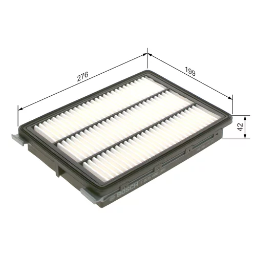Vzduchový filter F 026 400 185 /BOSCH/ - obr. 4