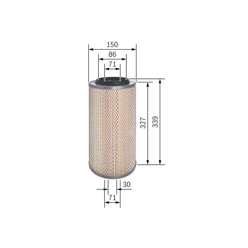 Vzduchový filter F 026 400 322 /BOSCH/ - obr. 4