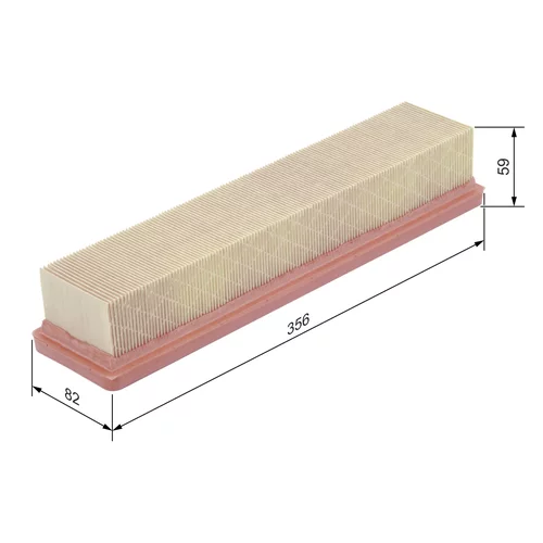Vzduchový filter F 026 400 387 /BOSCH/ - obr. 4