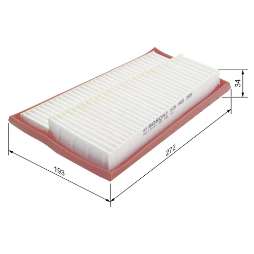 Vzduchový filter F 026 400 389 /BOSCH/ - obr. 4