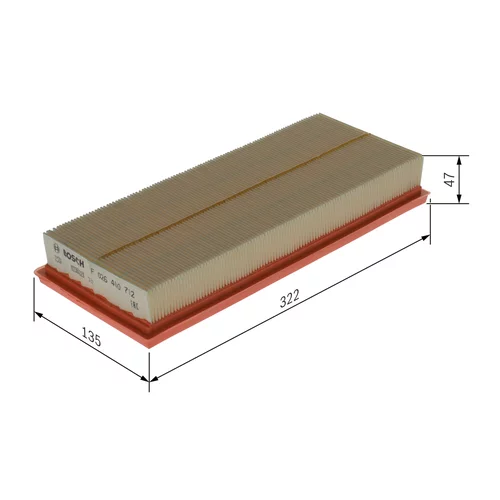 Vzduchový filter F 026 400 712 /BOSCH/ - obr. 5