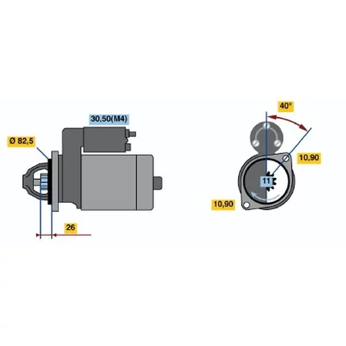 Štartér 0 001 223 002 /BOSCH/ - obr. 3