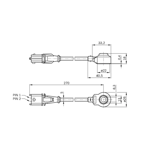 Senzor klepania 0 261 231 196 /BOSCH/ - obr. 5