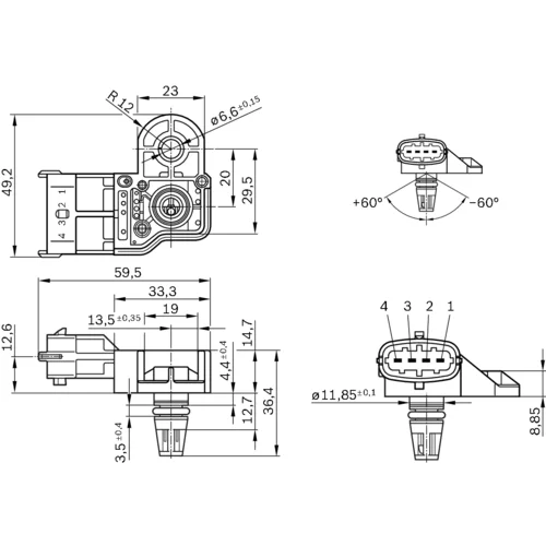 Snímač 0 281 006 171 /BOSCH/ - obr. 5