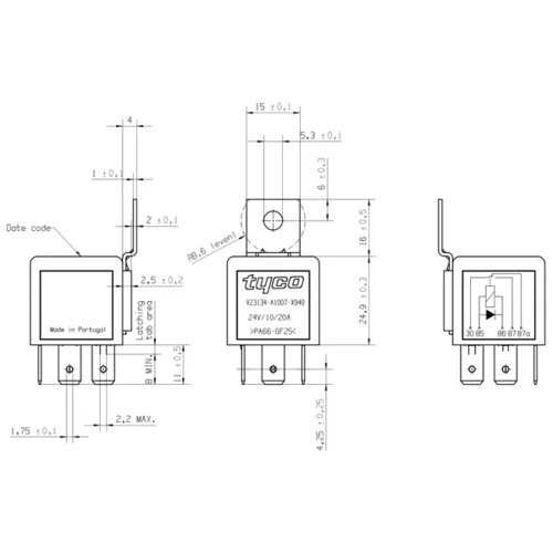 Relé pracovného prúdu 0 332 204 212 /BOSCH/ - obr. 4