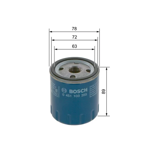Olejový filter 0 451 103 355 /BOSCH/ - obr. 4