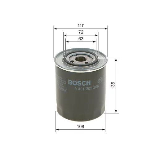 Olejový filter 0 451 203 206 /BOSCH/ - obr. 4
