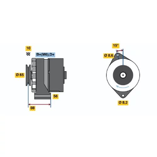 Alternátor BOSCH 0 986 030 900