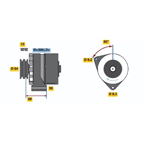 Alternátor BOSCH 0 986 032 930