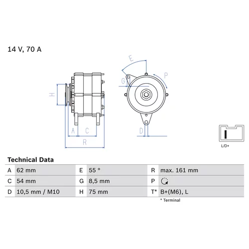 Alternátor BOSCH 0 986 037 791