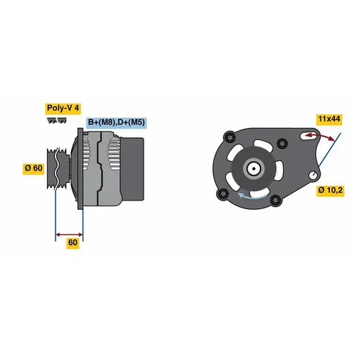 Alternátor BOSCH 0 986 039 471
