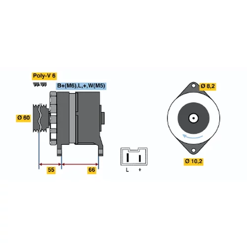 Alternátor BOSCH 0 986 039 961