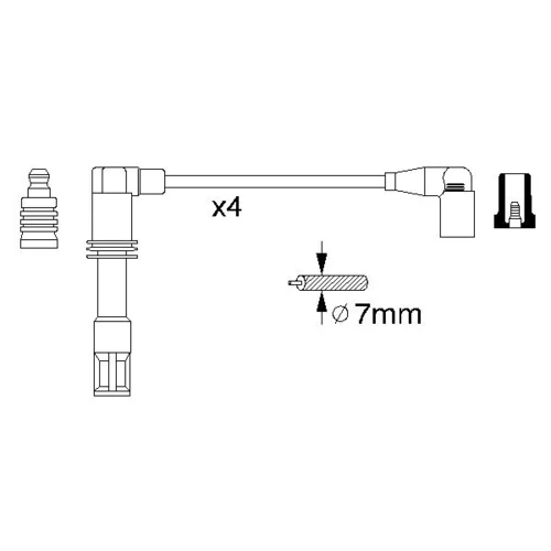 Sada zapaľovacích káblov 0 986 356 308 /BOSCH/ - obr. 4