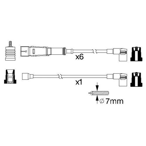 Sada zapaľovacích káblov 0 986 356 336 /BOSCH/ - obr. 4
