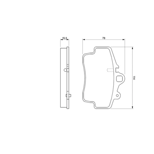 Sada brzdových platničiek kotúčovej brzdy 0 986 424 570 /BOSCH/ - obr. 6
