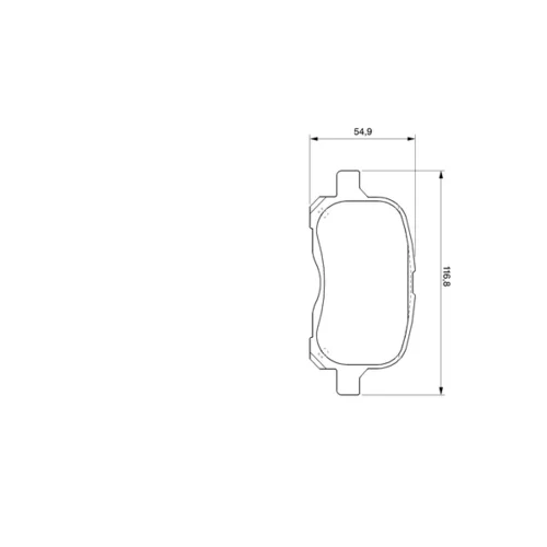 Sada brzdových platničiek kotúčovej brzdy 0 986 424 692 /BOSCH/ - obr. 4