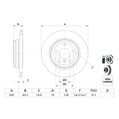 Brzdový kotúč 0 986 479 056 /BOSCH/ - obr. 4