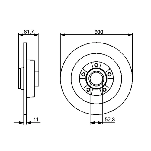 Brzdový kotúč 0 986 479 446 /BOSCH/ - obr. 4
