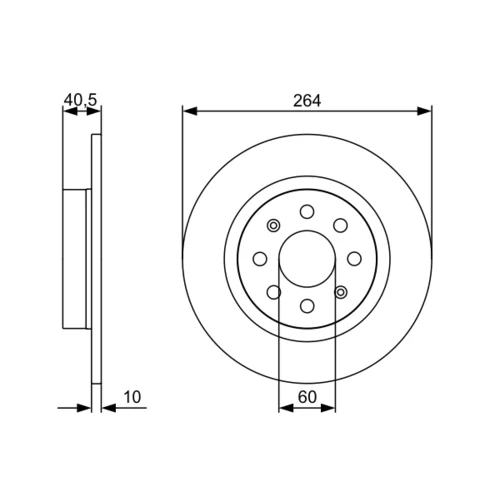 Brzdový kotúč 0 986 479 517 /BOSCH/ - obr. 4