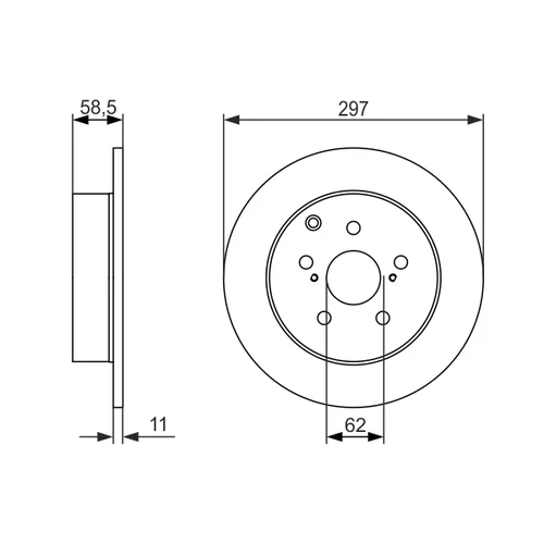 Brzdový kotúč 0 986 479 574 /BOSCH/ - obr. 4