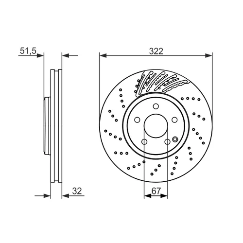 Brzdový kotúč 0 986 479 720 /BOSCH/ - obr. 4