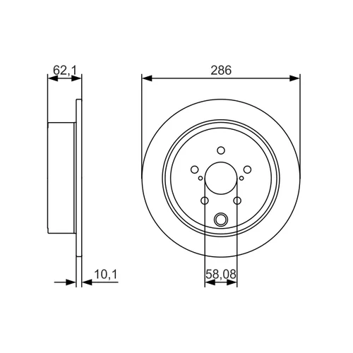 Brzdový kotúč 0 986 479 A10 /BOSCH/ - obr. 4